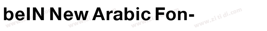 beIN New Arabic Fon字体转换